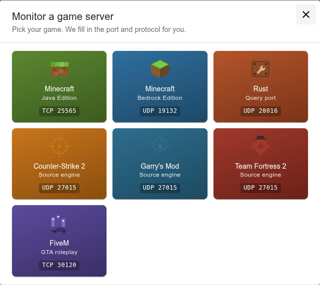 Step 2 - Pick your game