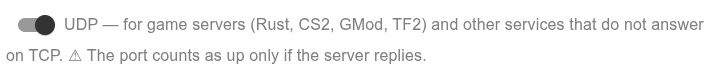 Step 4 - Choose TCP or UDP